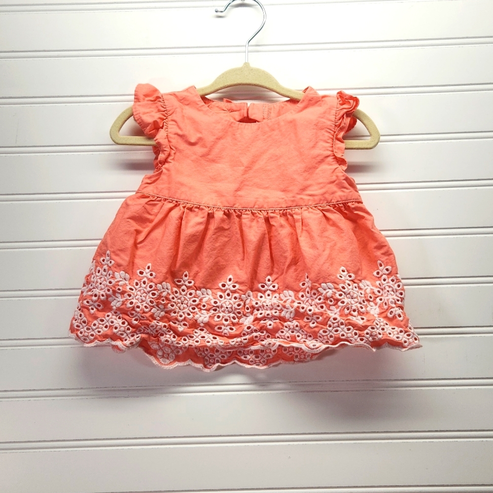 Dressed Up by Gymboree Pink Eyelet Dress Size 6-12 Months - Picture 1 of 4